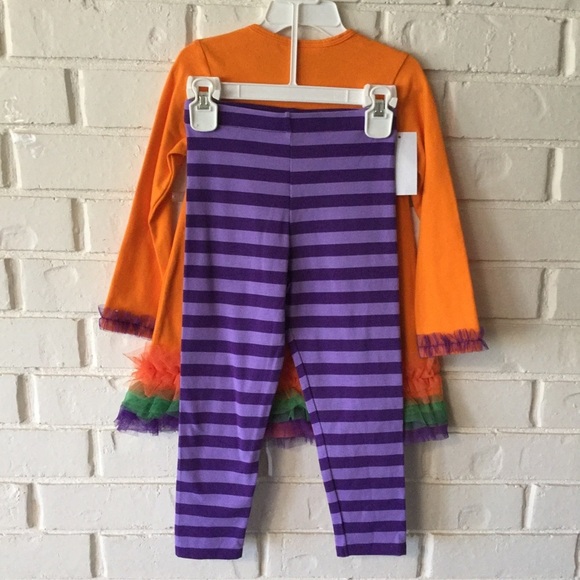 Bonnie Jean Girl 2 Piece Top & Leggings Fall Set in size 6 or 6X NEW - Picture 3 of 4